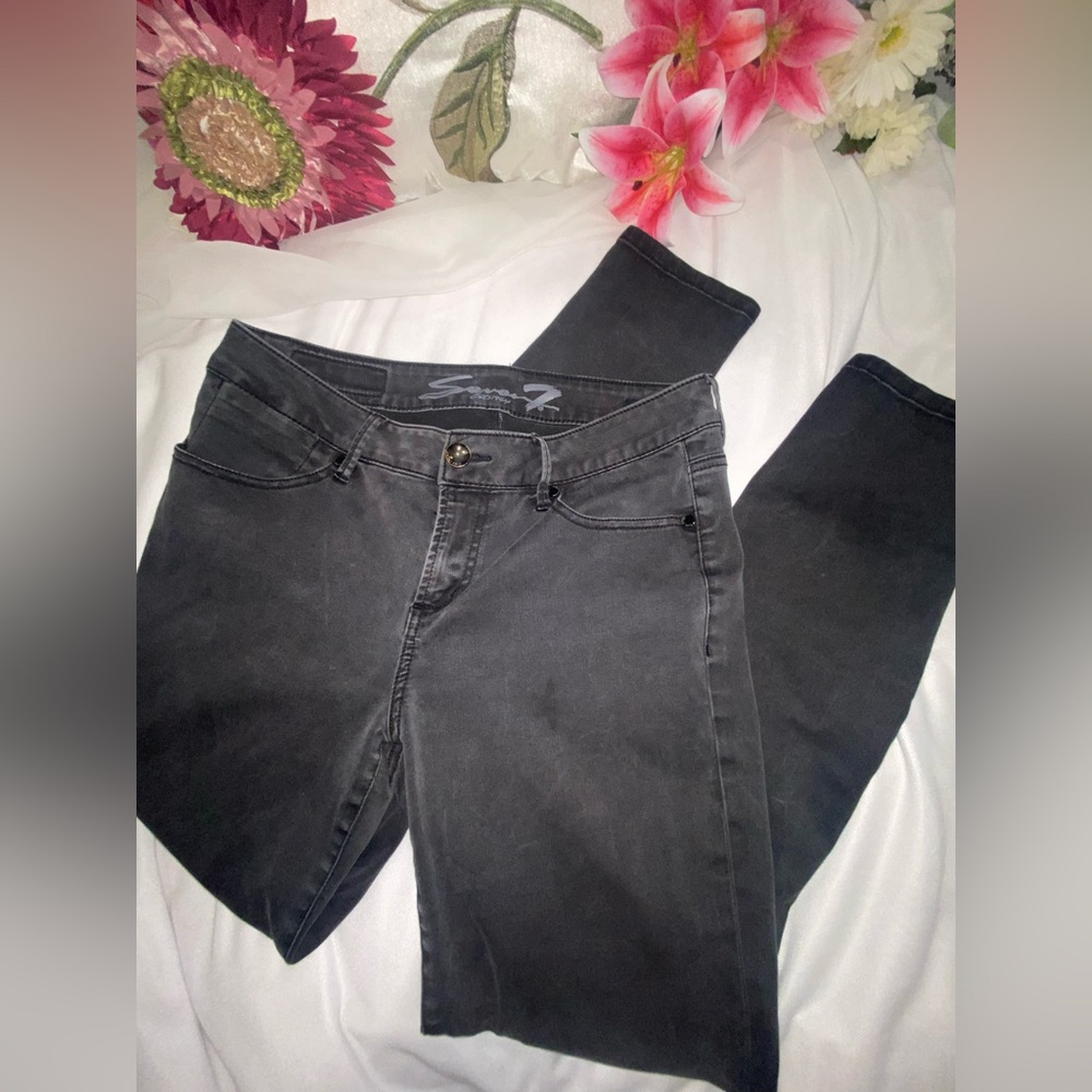 Seven7 Charcoal Women's Skinny Jeans